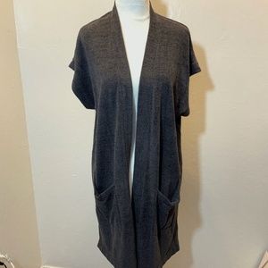 Short Sleeved Long Cardigan